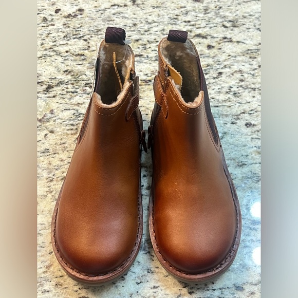 NWT Next little boy leather boots with fuzzy lining size USA 10 (kid) - Picture 2 of 10